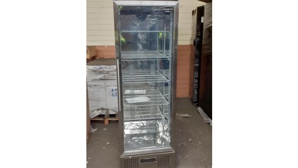 Sterling Pro Green GRADED SP110-BK Single Door Black Upright Bottle Cooler, 293 Litres