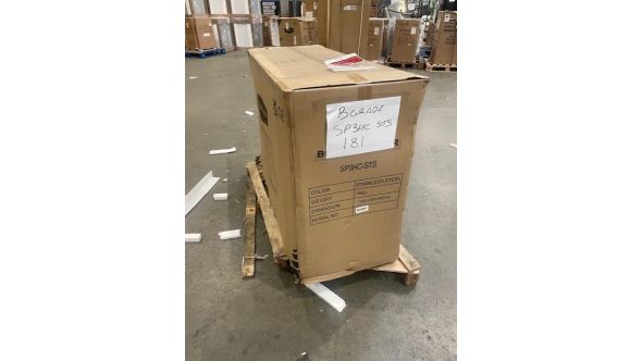 Sterling Pro Green GRADED SP3HC-STS Stainless Steel Triple Door Bottle Cooler  338 Litres