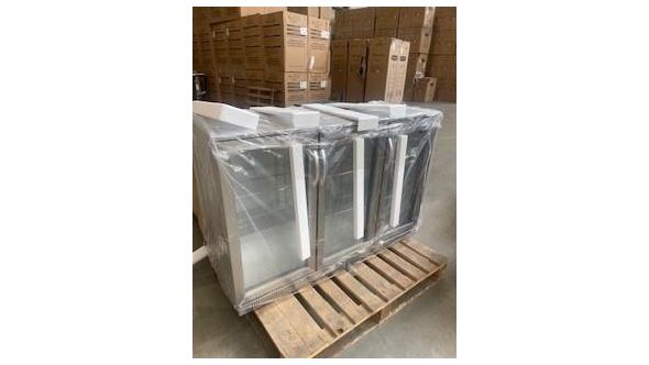 Sterling Pro Green GRADED SP3HC-STS Stainless Steel Triple Door Bottle Cooler  338 Litres