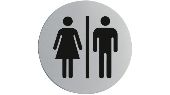 Stainless Steel Door Sign - Ladies & Gentlemen