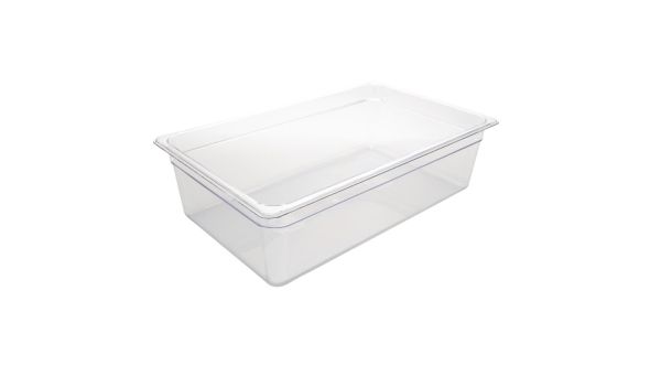 Vogue Polycarbonate 1/1 Gastronorm Container 150mm Clear