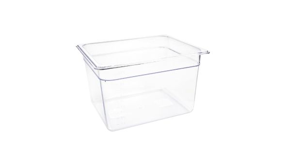 Vogue Polycarbonate 1/2 Gastronorm Container 200mm Clear