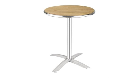 Bolero Bolero Round Flip Top Table Ash 600mm U424