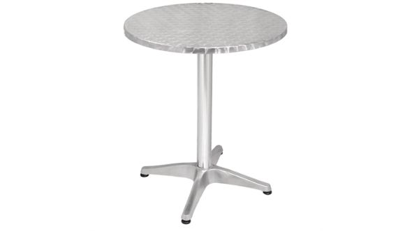 Bolero Bolero Round Bistro Table Stainless Steel 600mm U425
