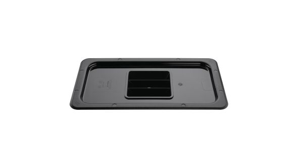 Vogue Polycarbonate 1/3 Gastronorm Lid Black