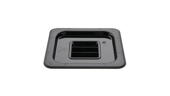 Vogue Polycarbonate 1/6 Gastronorm Lid Black