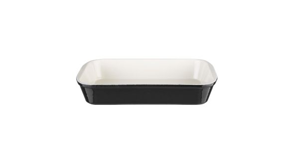Vogue Cast Iron Roasting Dish Black