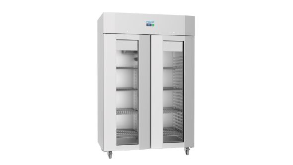 Polar U-Series Energy Efficient Range Double Door Upright Display Freezer