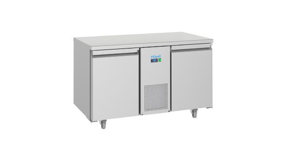 Polar U-Series Energy Efficient 2 Door Counter Fridge 281Ltr