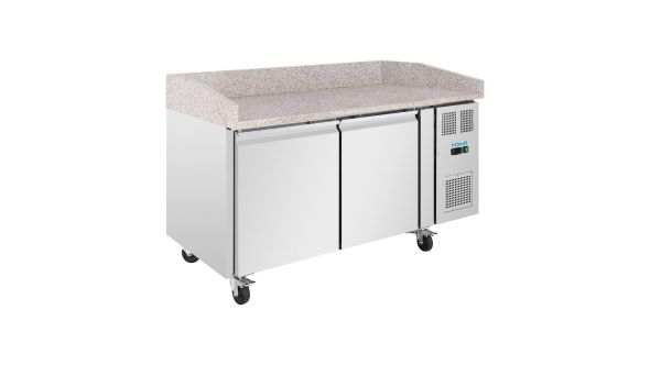 Polar U-Series Double Door Pizza Counter with Granite Top 428Ltr