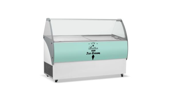 Crystal VENUSELEGANTE46 454L Elegante Ice Cream Display