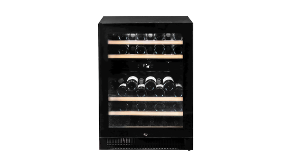 Vestfrost WFG47 Glass Single Door Dual-Zone Compact Wine Cabinet, 44 x 750ml Bottles