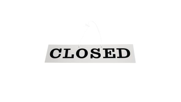 Reversible Hanging Open And Closed Sign