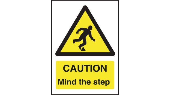 Caution Mind The Step Sign