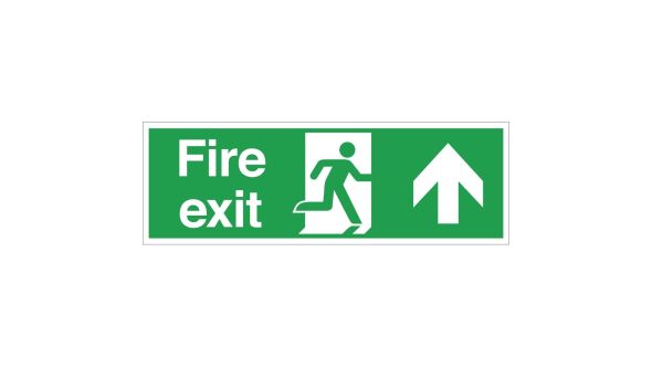 Fire Exit Sign Arrow Up