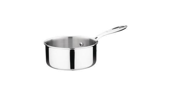 Vogue Stainless Steel & Aluminium Tri-Wall Saucepan 140mm