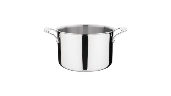 Vogue Stainless Steel & Aluminium Tri-Wall Stew Pan 240mm