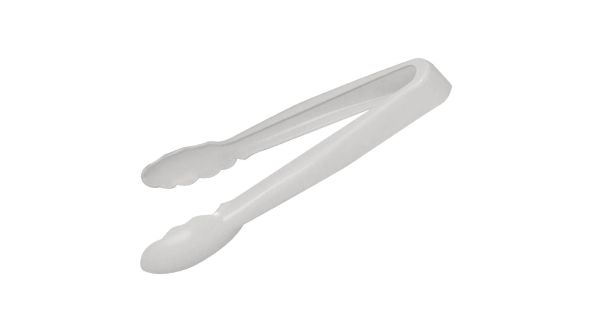 Vogue White Tongs 12"