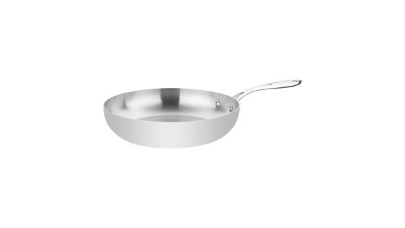 Vogue Stainless Steel & Aluminium Tri-Wall Frying Pan 28cm