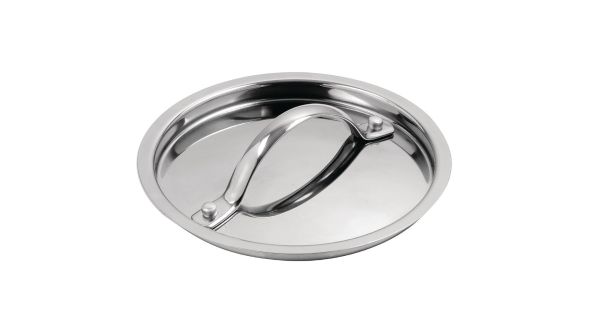 Vogue Stainless Steel & Aluminium Tri-Wall Saucepan Lid 14cm