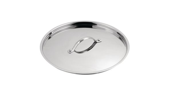 Vogue Stainless Steel & Aluminium Tri-Wall Stew Pan Lid 28cm