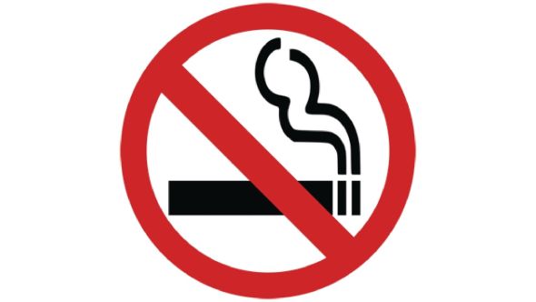 Vogue No Smoking Symbol Window Sign