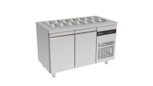 Inomak ZNF99 Double Hinged Door Gastronorm Saladette