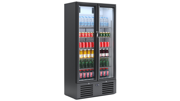 Infrico ZX20 Upright Double Hinged Glass Door Bottle Cooler
