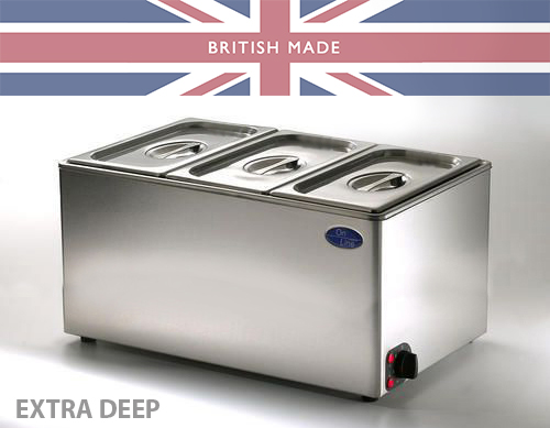 New Extra Deep Bain Marie - Takes 150mm Deep Pans